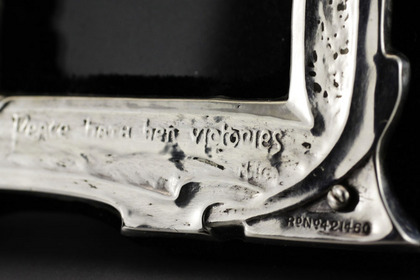 Art Nouveau Silver Picture Frame - Peace Hath Her Victories